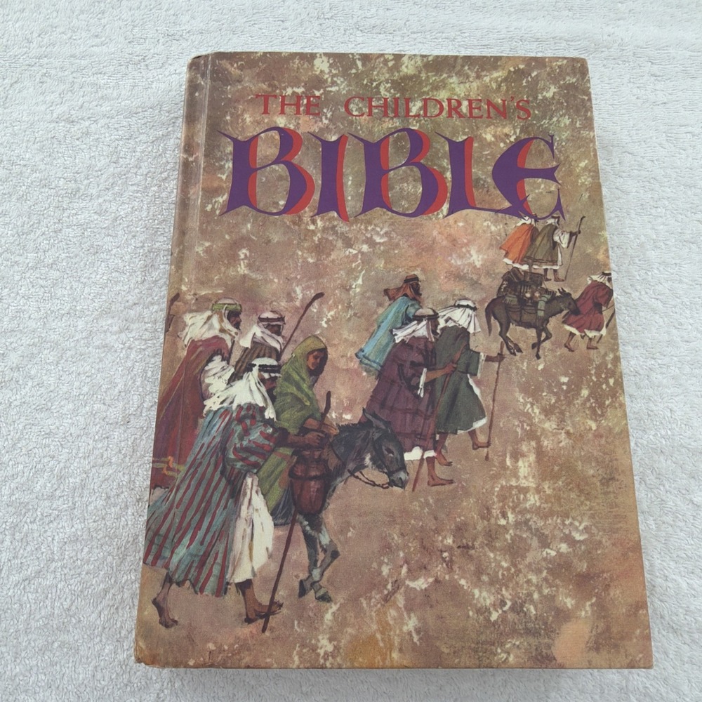 1965 The Children's Bible Golden Press Illustrated Stories Hardcover Vintage